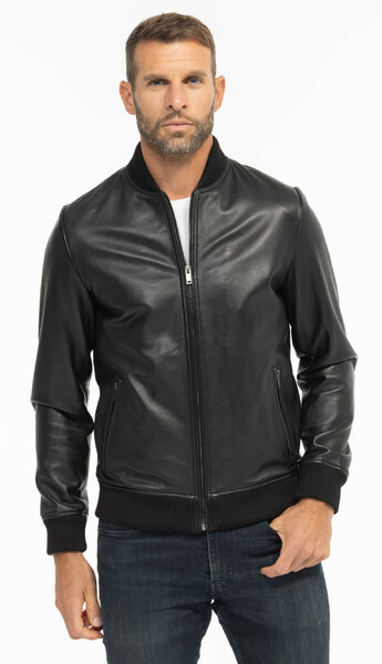 Vêtement en cuir Blousons cuir noir