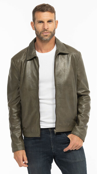 Vêtement en cuir Vestes & Trois Quart cuir vert