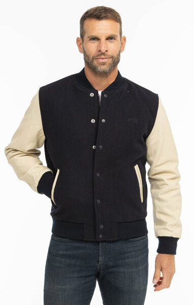 Vêtement en cuir Blousons cuir bleu