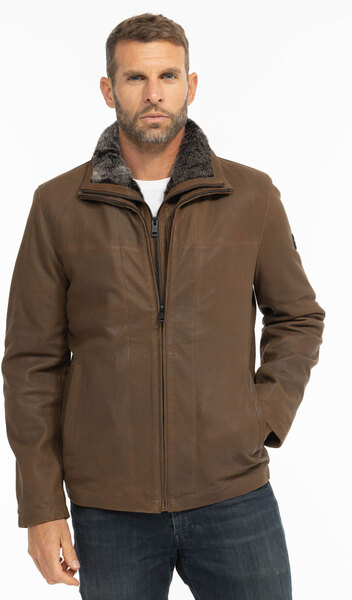 Vêtement en cuir Vestes & Trois Quart cuir marron