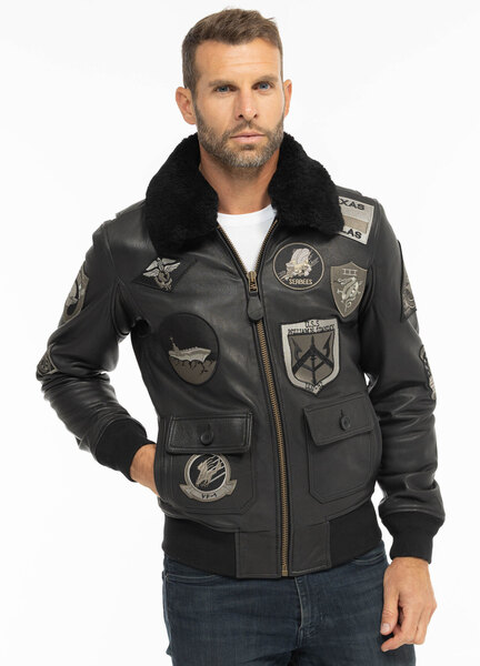 Vêtement en cuir Blousons cuir noir