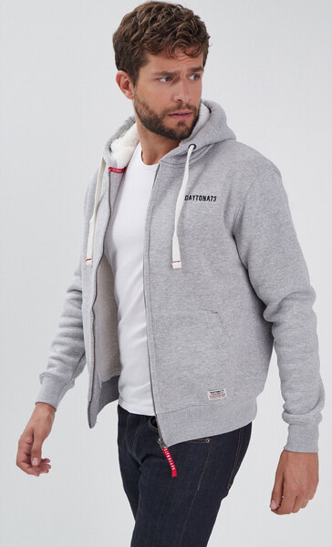 Vêtement en cuir Veste, parka & doudoune textile gris