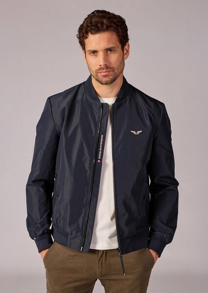 Vêtement en cuir Blousons textile bleu