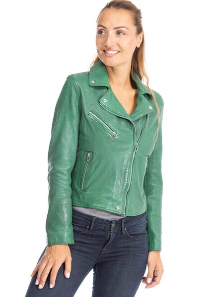 Vêtement en cuir Blousons cuir vert