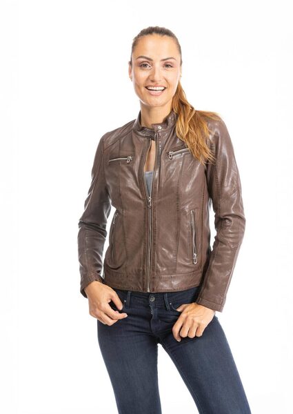 Vêtement en cuir Blousons cuir marron