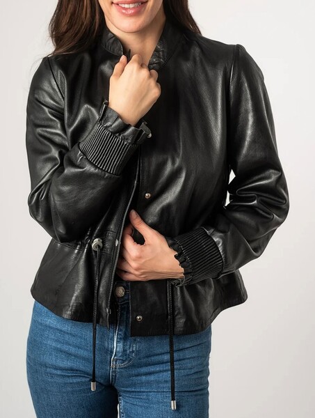 Vêtement en cuir Vestes cuir noir