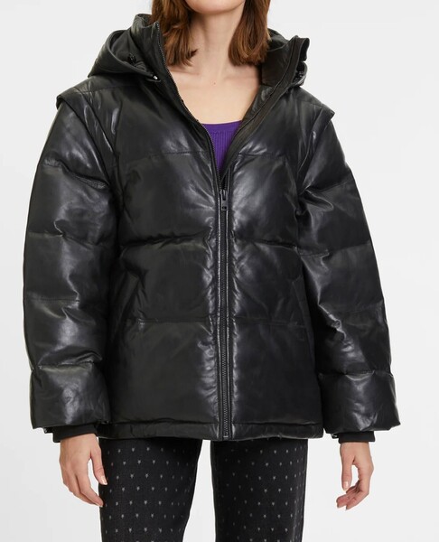 Vêtement en cuir Vestes cuir noir