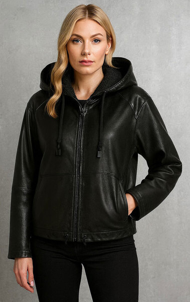 Vêtement en cuir Blousons cuir noir