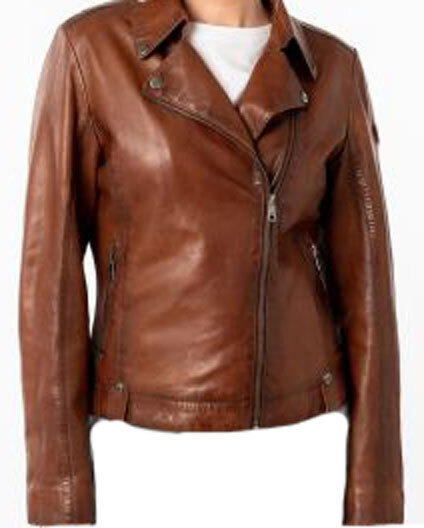 Vêtement en cuir Blousons cuir cognac