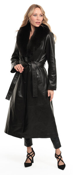 Vêtement en cuir Manteaux cuir marron