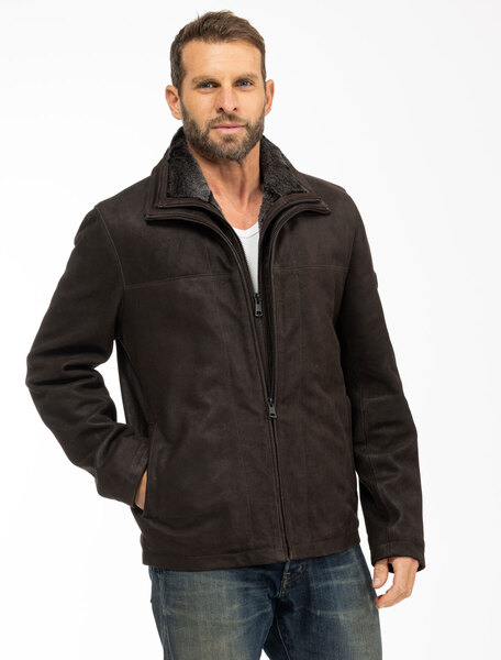 Vêtement en cuir Vestes & Trois Quart cuir marron