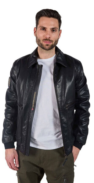 Vêtement en cuir Blousons cuir noir