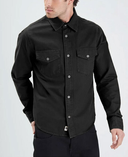 Vêtement en cuir Veste, parka & doudoune textile noir