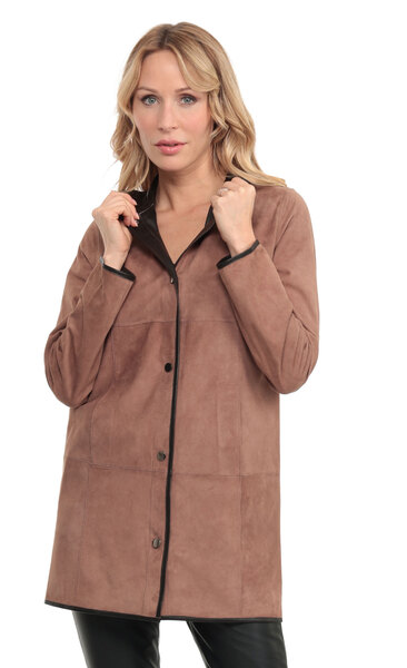 Vêtement en cuir Manteaux cuir marron, taupe