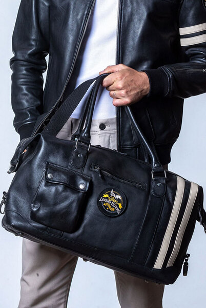 Vêtement en cuir Maroquinerie homme noir