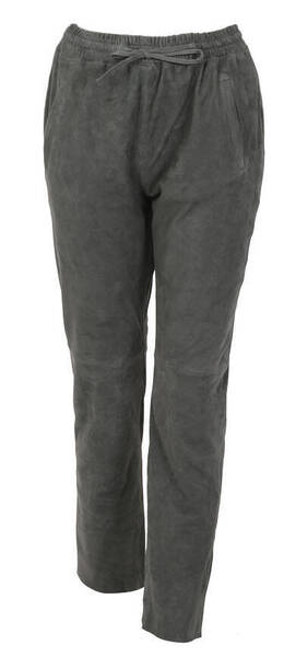 Vêtement en cuir Pantalon cuir gris
