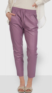 Vêtement en cuir Pantalon cuir rose