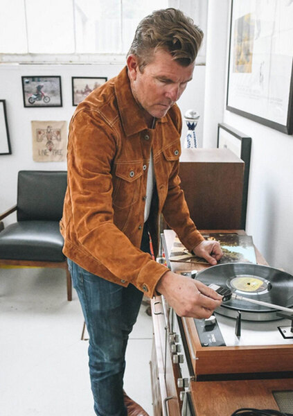 Vêtement en cuir Blousons cuir cognac