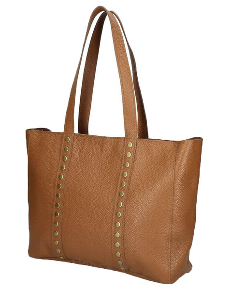 Vêtement en cuir Maroquinerie femme cognac