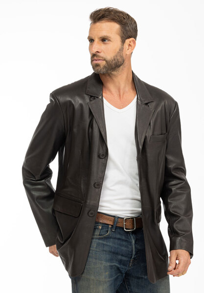 Vêtement en cuir Vestes & Trois Quart cuir marron