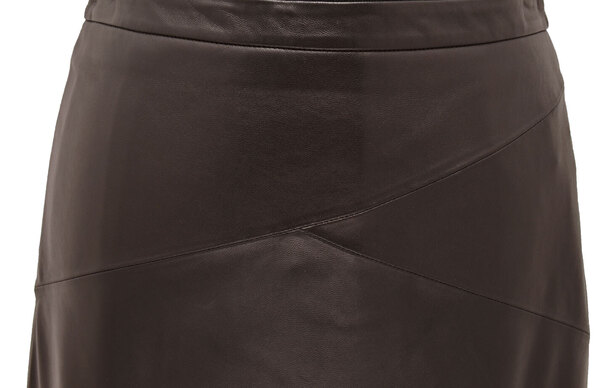 Jupe cuir femme LENA noir zoom