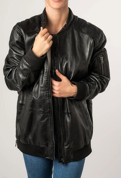Vêtement en cuir Blousons cuir noir