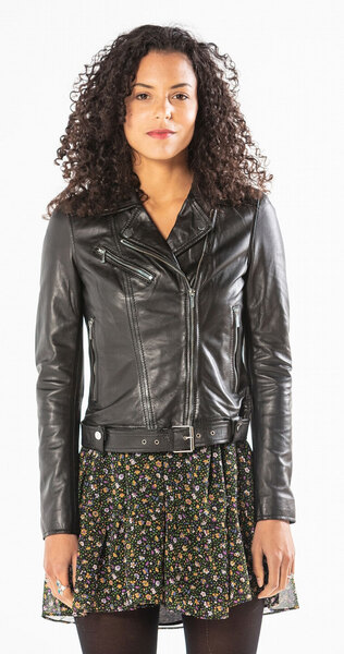 Vêtement en cuir Les bonnes affaires Femme noir
