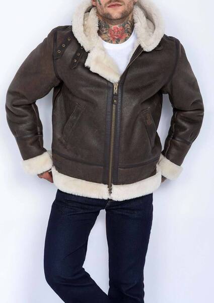 Vêtement en cuir Blousons cuir marron