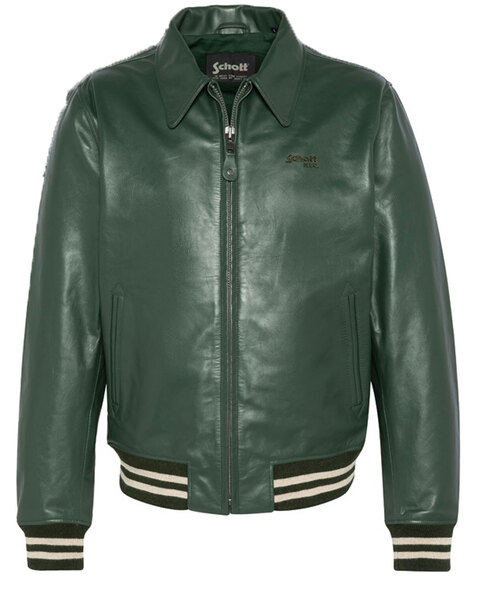 Vêtement en cuir Blousons cuir vert