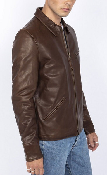 Vêtement en cuir Vestes & Trois Quart cuir marron