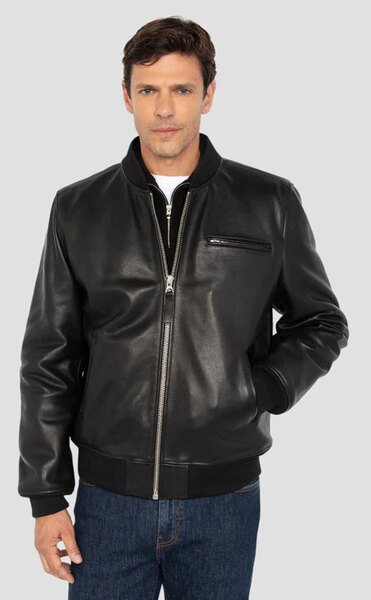 Vêtement en cuir Blousons cuir noir