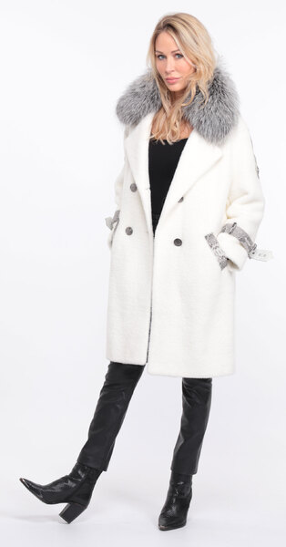 manteau amber al cantara blanc col renard argente (14)