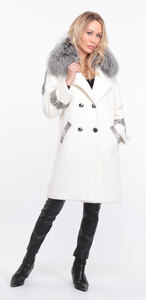 Vêtement en cuir Manteaux cuir blanc