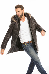 manteau cuir homme noir benji style doudoune (2)