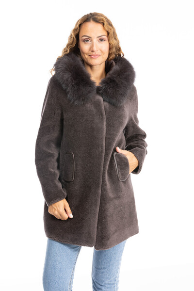 Vêtement en cuir Manteaux cuir marron