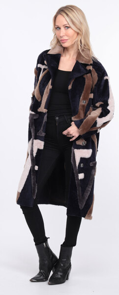 manteau starlette marine beige  (7)