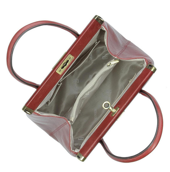 maroquinerie femme sac cuir 112551 carmin doublure