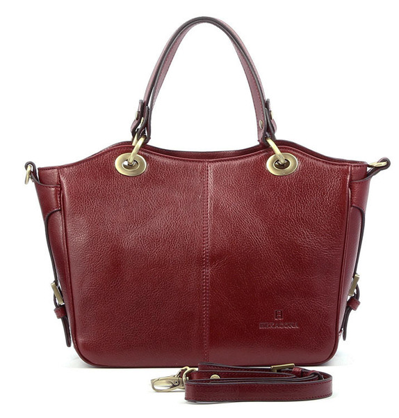 maroquinerie femme sac cuir 114577 carmin face