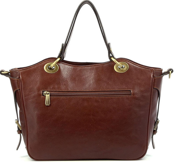 maroquinerie femme sac cuir 114577 marron dos