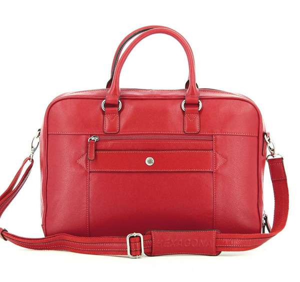 maroquinerie homme cartable cuir hexagona 464408 rouge  (2)