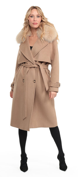 Vêtement en cuir Manteaux cuir taupe