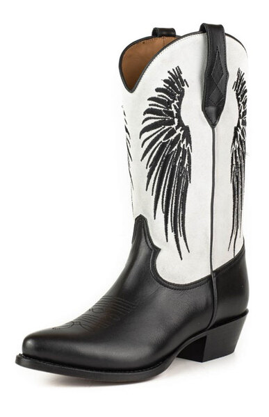 Vêtement en cuir Santiags femme noir, blanc