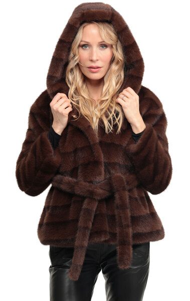 Vêtement en cuir Vestes cuir marron