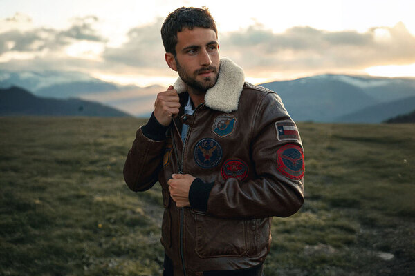 Vêtement en cuir Blousons cuir marron