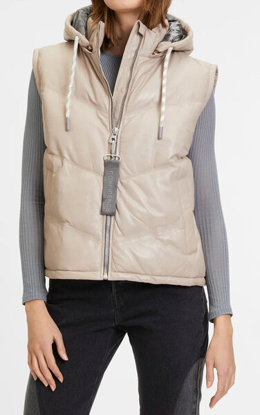 Vêtement en cuir Gilets cuir & fourrure  beige