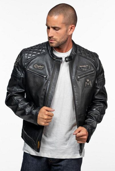 Vêtement en cuir Blousons cuir noir