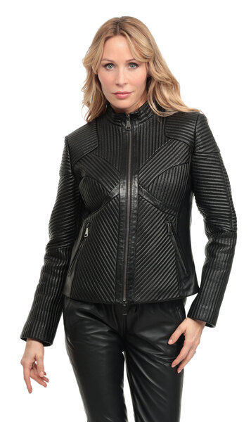 Vêtement en cuir Blousons cuir noir