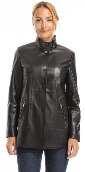 Vêtement en cuir Manteaux cuir noir