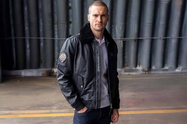 Vêtement en cuir Blousons cuir noir