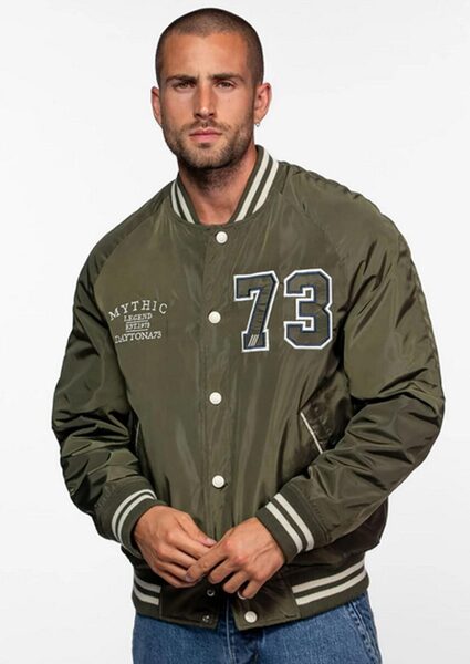 Vêtement en cuir Blousons textile kaki